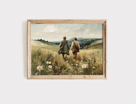 Old Friends Leaving Home Fine Art Print, Power Ring Fantasy Poster.
