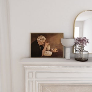 Gratitude by Eric Enstrom, Old Woman Praying Over Bread, Pray To Jesus Printable Wall Art, Elderly Woman Praying Over Food, Pray to God Art.