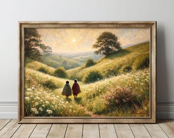 Old Friends Leaving Home Fine Art Print, Power Ring Fantasy Poster.
