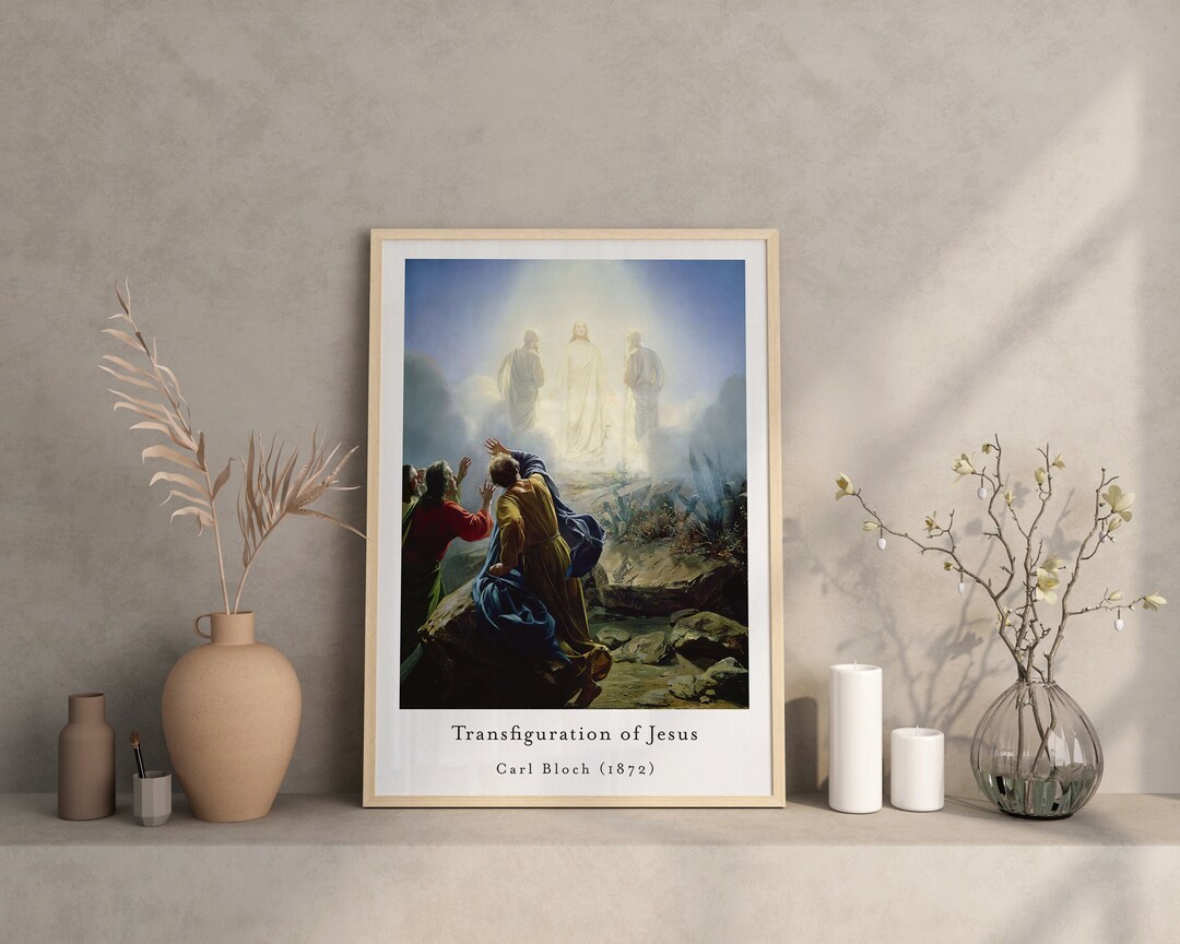 Transfiguration Poster Jesus Christ Fine Art Printable, Transfiguration of Jesus Vintage Art ...