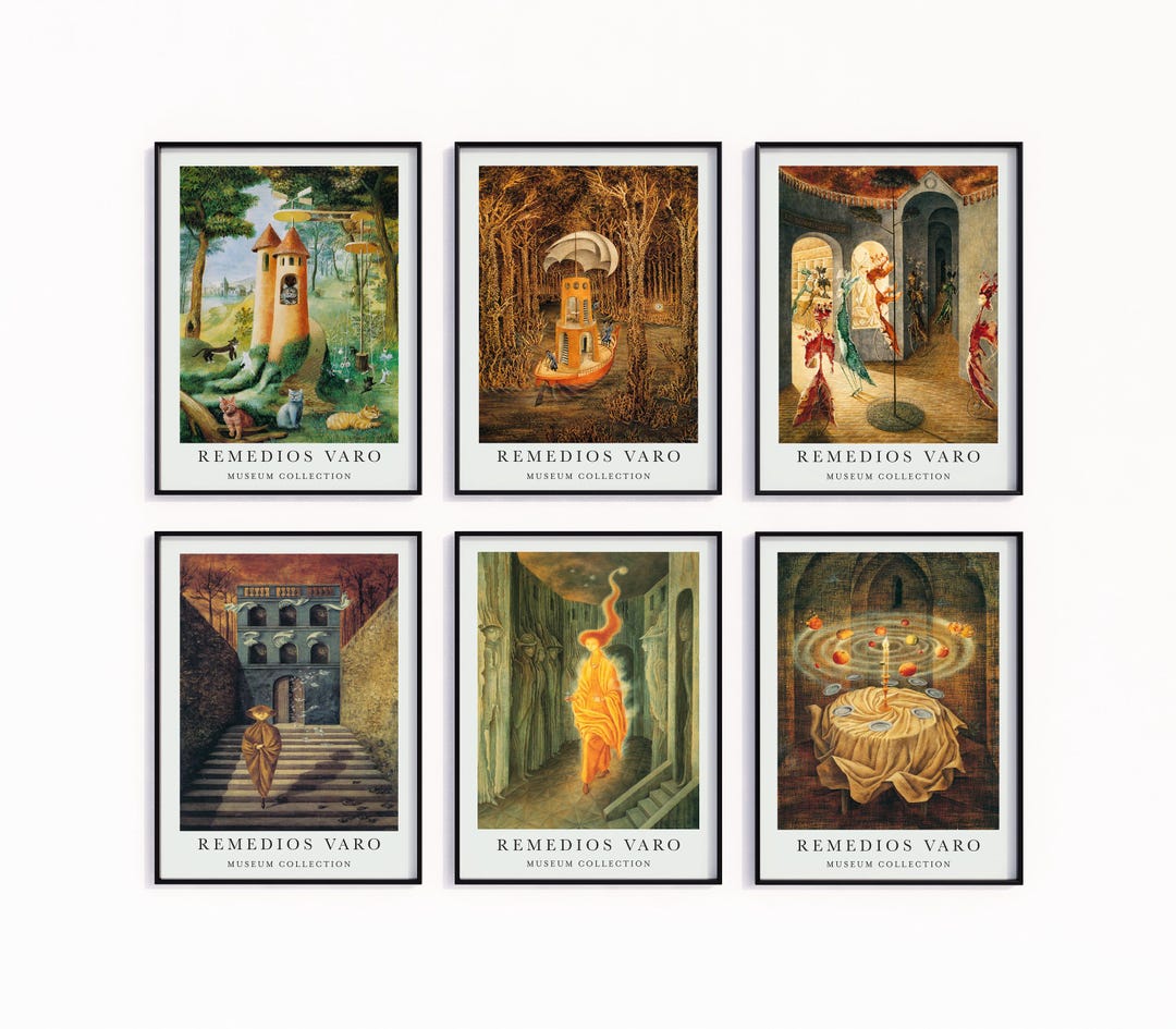 Surreal Wall Art Museum Collection of 6 by Remedios Varo. Etsy