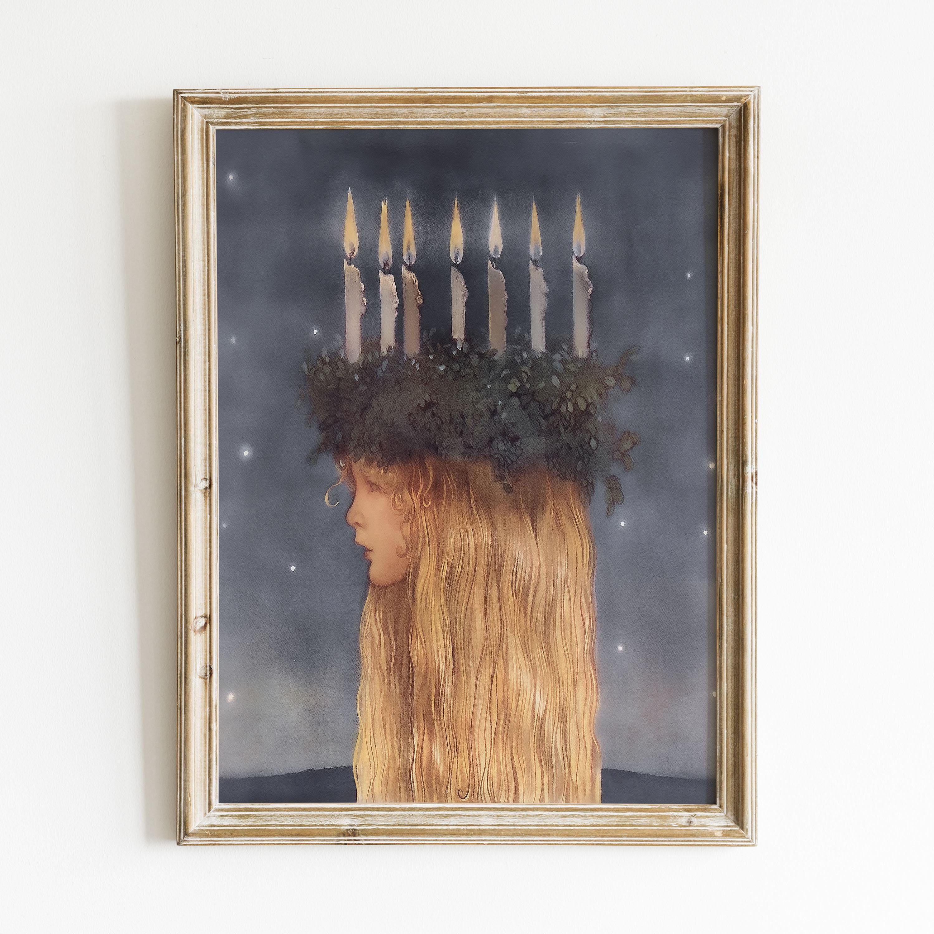 Rare Lucia Art by John Bauer, Whimsical Fairy Tale Art, Folktales