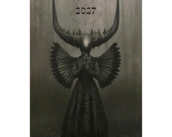 Occult and Dark Art Wall calendar 2027 (US & CA), Witches at Black Mass, Witches Dance with the Devil, Dark forest Fairies.