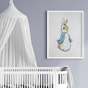 Beatrix Potter Peter Rabbit Illustration, Benjamin Bunny Nursery Wall ...