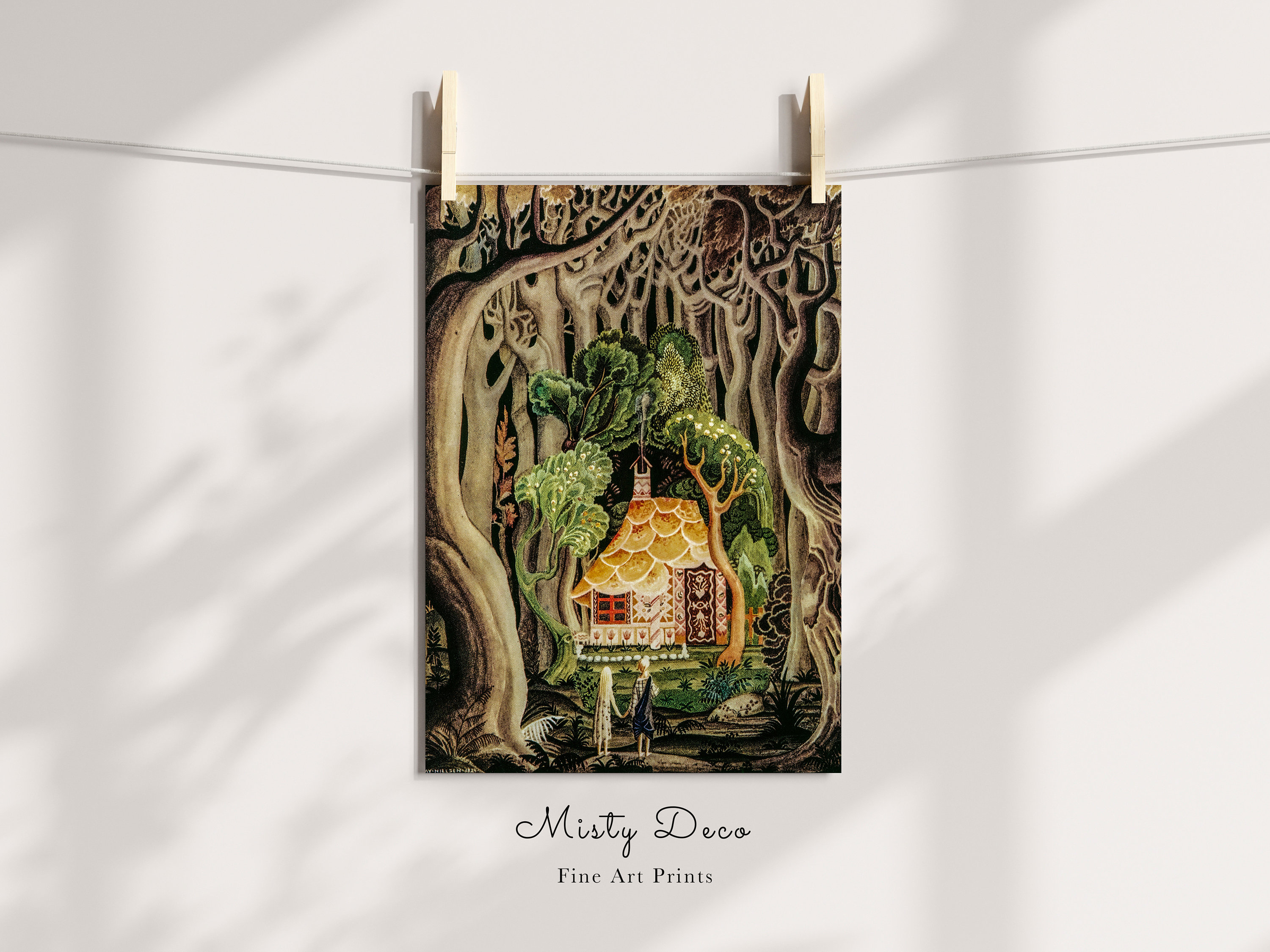 Fairytale Brothers Grimm Art by Kay Nielsen, Hansel and Gretel
