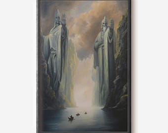 Fantasy Power Ring Painting, Fellowship Fantasy Fine Art Print.