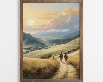 Old Friends Leaving Home Fine Art Print, Power Ring Fantasy Poster.