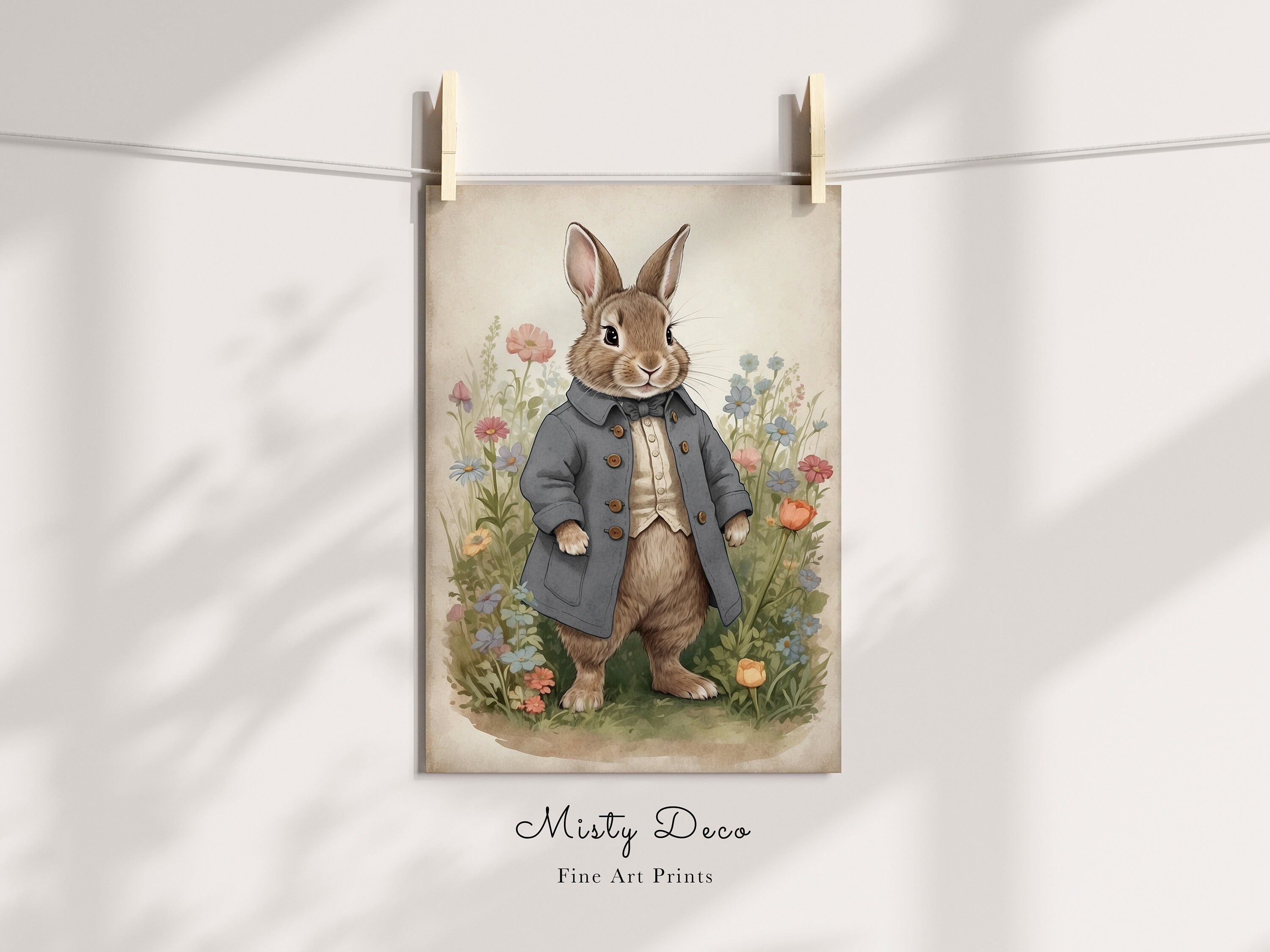 ビンテージのビアトリクス・ポターのピーターラビットのイラスト