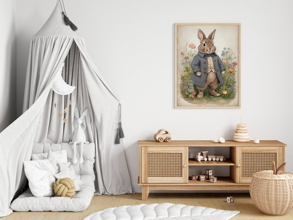 ビンテージのビアトリクス・ポターのピーターラビットのイラスト