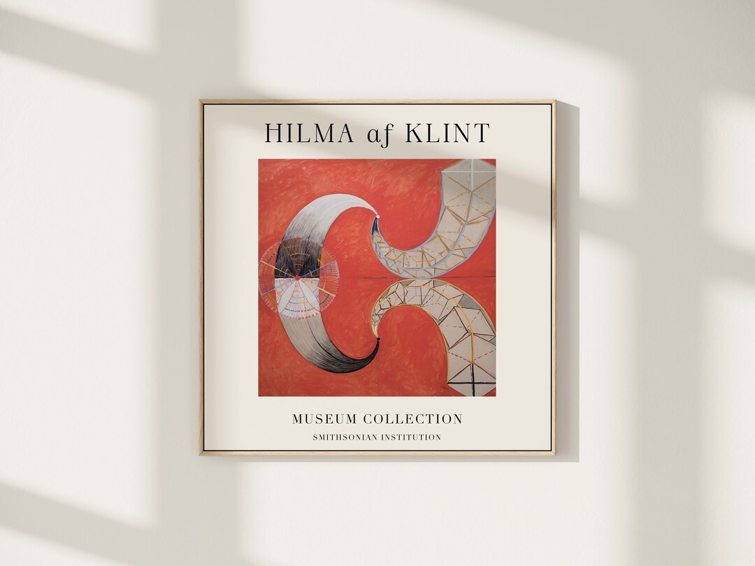 Vintage Abstract Wall Art by Hilma Af Klint. Vintage Square Etsy
