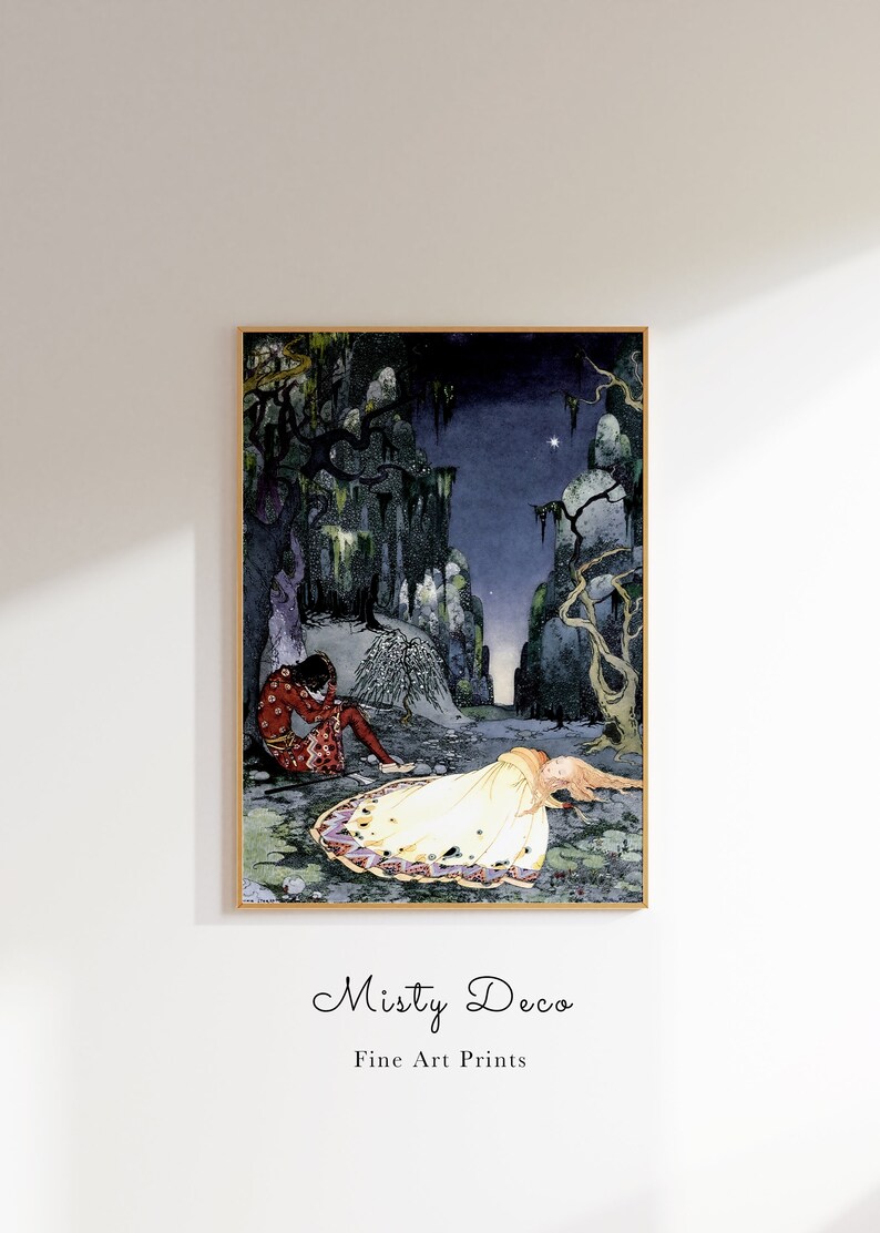Printable French Fairytale Wall Art by Frances Virginia Sterrett, Children's Room Wall Decor. image 2