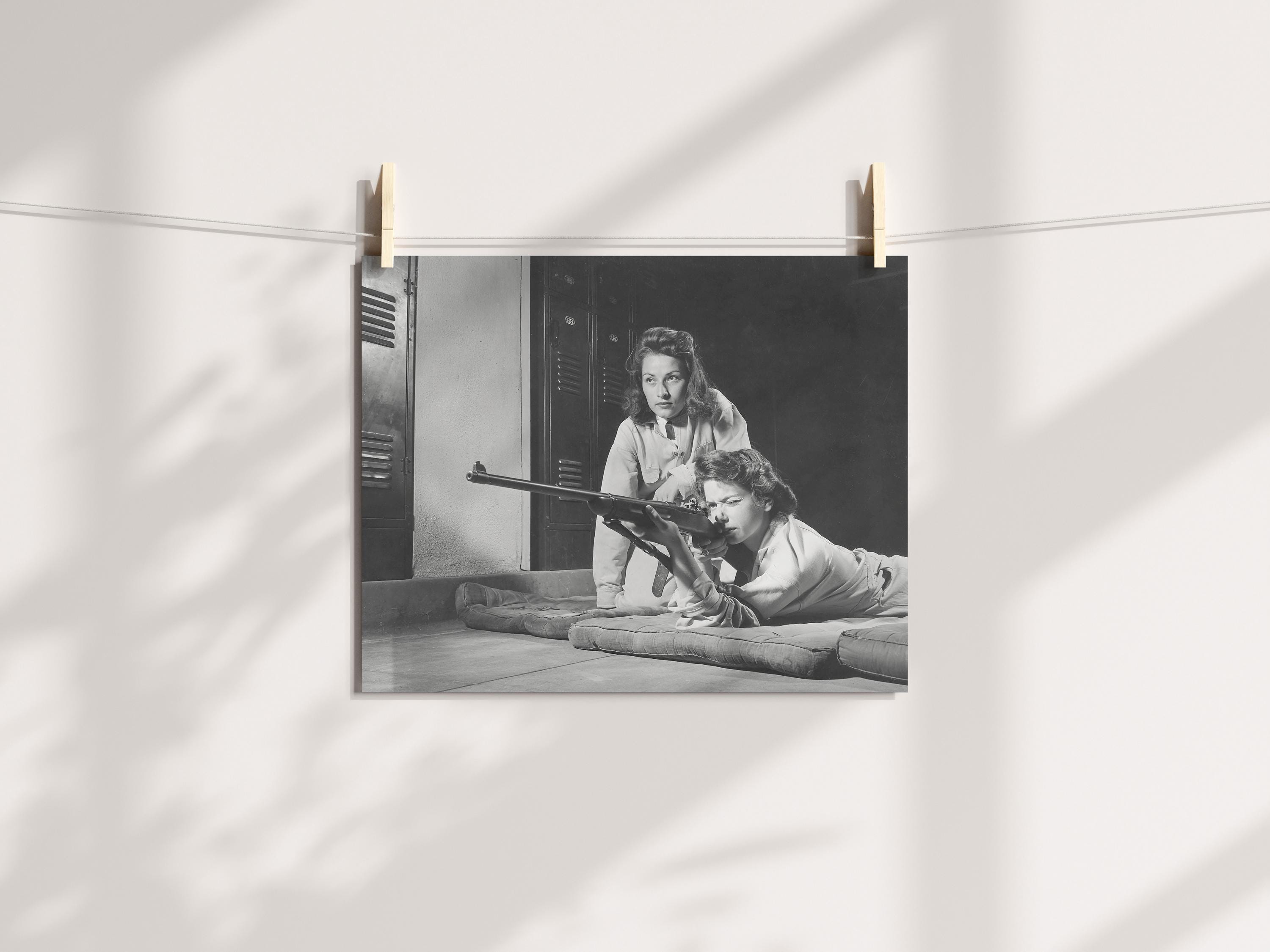 Woman Rifle Photo - Etsy
