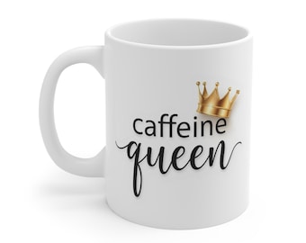 Tazza Caffeine Queen / Tazza da caffè in ceramica da 325 ml