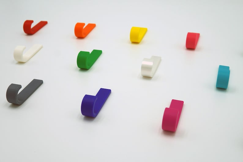 Colorful Wall Hooks Heavy Duty – Coat Hooks for Jackets, Bags & Storage | Screw or Self Adhesive | Includes Mounting Hardware image 2