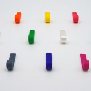 Colorful Wall Hooks Heavy Duty – Coat Hooks for Jackets, Bags & Storage | Screw or Self Adhesive | Includes Mounting Hardware image 5