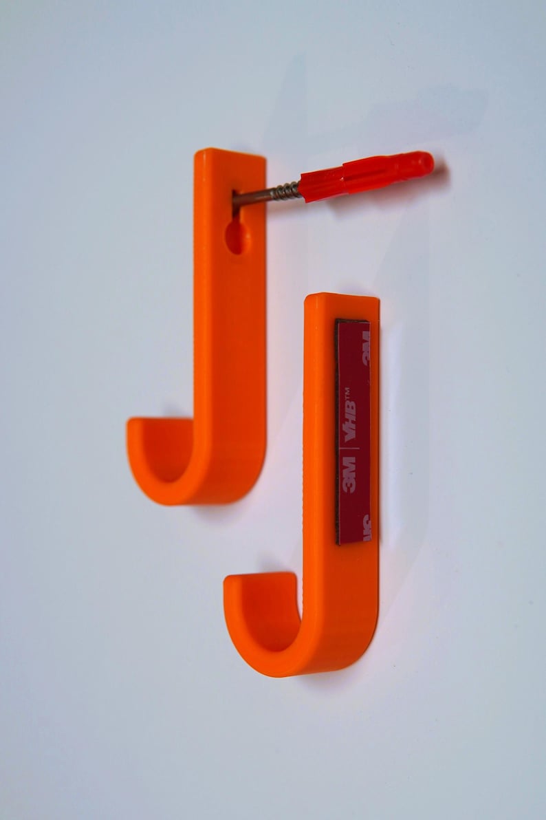 Colorful Wall Hooks Heavy Duty – Coat Hooks for Jackets, Bags & Storage | Screw or Self Adhesive | Includes Mounting Hardware image 7