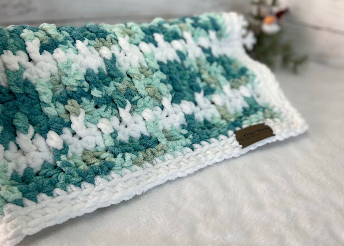 Juliana Baby Aqua Green Knitted Blanket main image 1