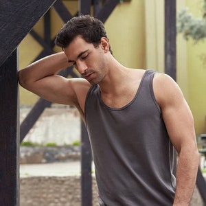 Men&#39;s Organic Pima Cotton Singlet | Pima cotton singlet, Mens singlet, Sustainable singlet