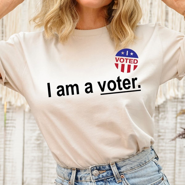 I Am a Voter Shirt, Vote Crew Meeting T-Shirt, Election Squad Tee, Republican and Democrats Gift, Trump Lovers T Shirt, Trump Support Gift