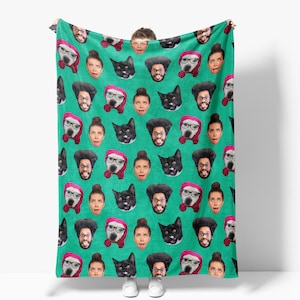 Funny Face Picture Blanket: Personalized Photo Gift