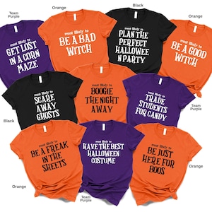 110 Quotes Most Likely Halloween Shirts, Funny Halloween 2025 Party Tees, Family Halloween Matching Tshirts, Halloween Crew Group Shirts