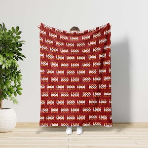Custom Blanket With Your Logo,Fathers Day Gift,Home Decor,Gift For Coworkers,Appreciation Gift,Office Decor,Real Estate Gift,Corporate Gift image 9