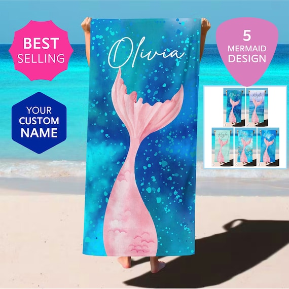 Personalized Quick-Dry Beach Towel - Custom Name, 30x60 Inches, Lightweight For Pool & Travel - View #8