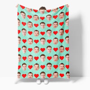 Personalized Photo Blanket, Funny Dad Gift,Father's Day Present image 1