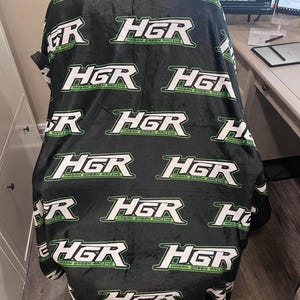 Custom Blanket With Your Logo,Fathers Day Gift,Home Decor,Gift For Coworkers,Appreciation Gift,Office Decor,Real Estate Gift,Corporate Gift image 2