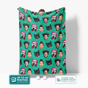 Funny Face Picture Blanket: Personalized Photo Gift