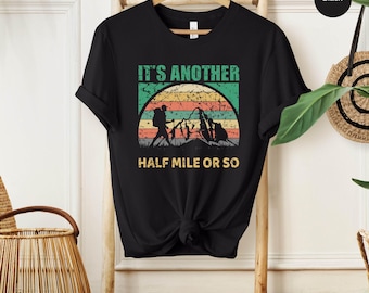 Retro Hiking Shirt:Rainbow Climber Gift for Outdoor Enthusiast