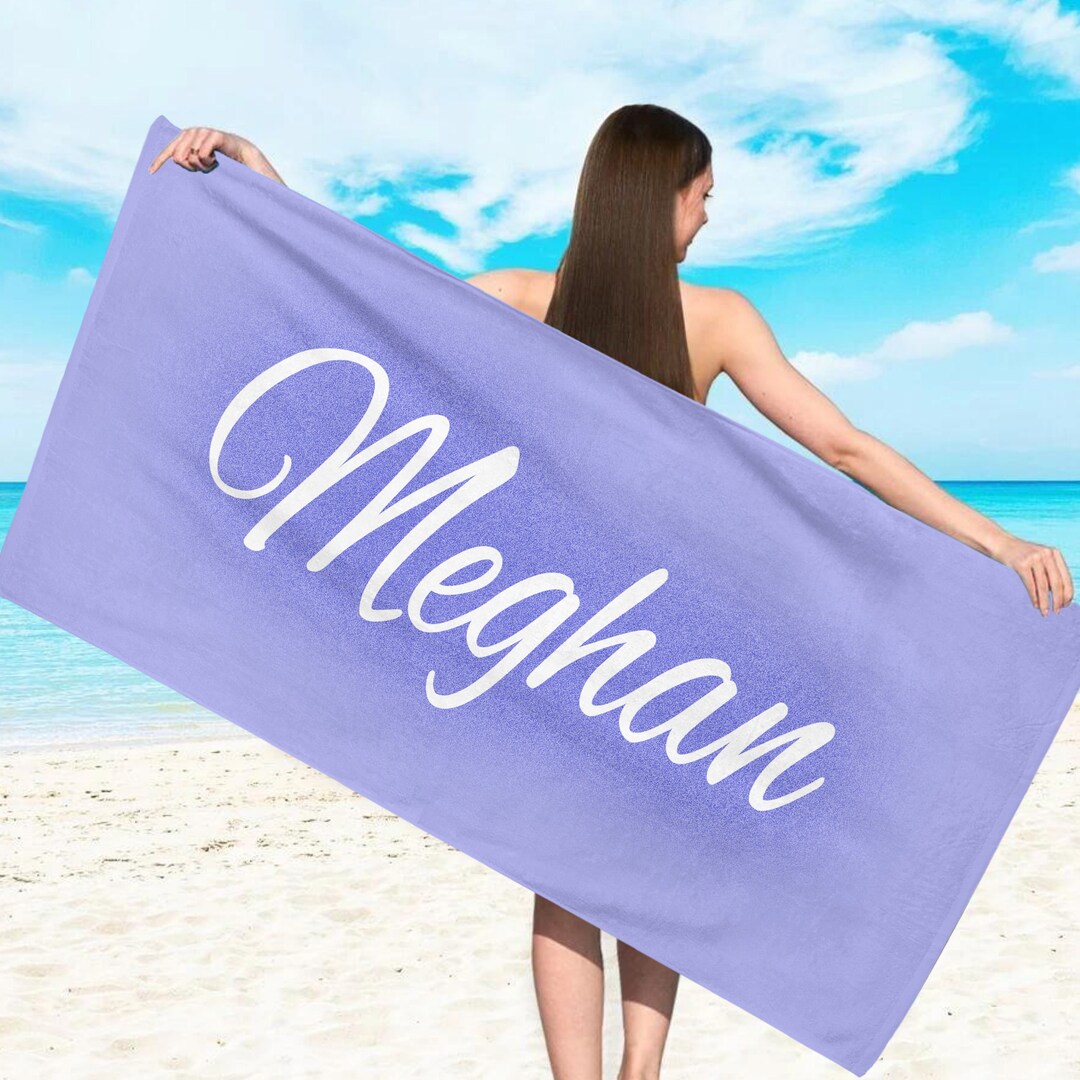Personalized Beach Towel,custom Pool Towel,summer Gift Idea,swimming Pool,personalized Gift