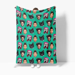 Funny Face Picture Blanket: Personalized Photo Gift