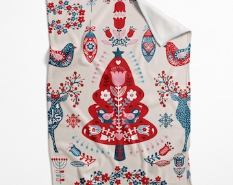 Scandinavian Christmas Tree Blanket:Hygge Winter Home Decor