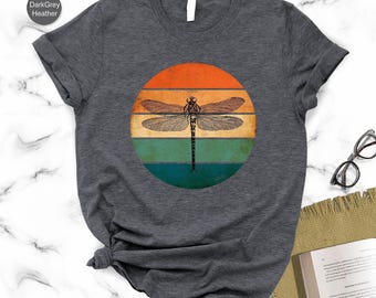 Vintage Dragonfly T-Shirt:Cottagecore Insect Lover Gift