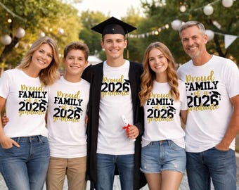 Proud 2026 Graduate Shirts, College Graduation