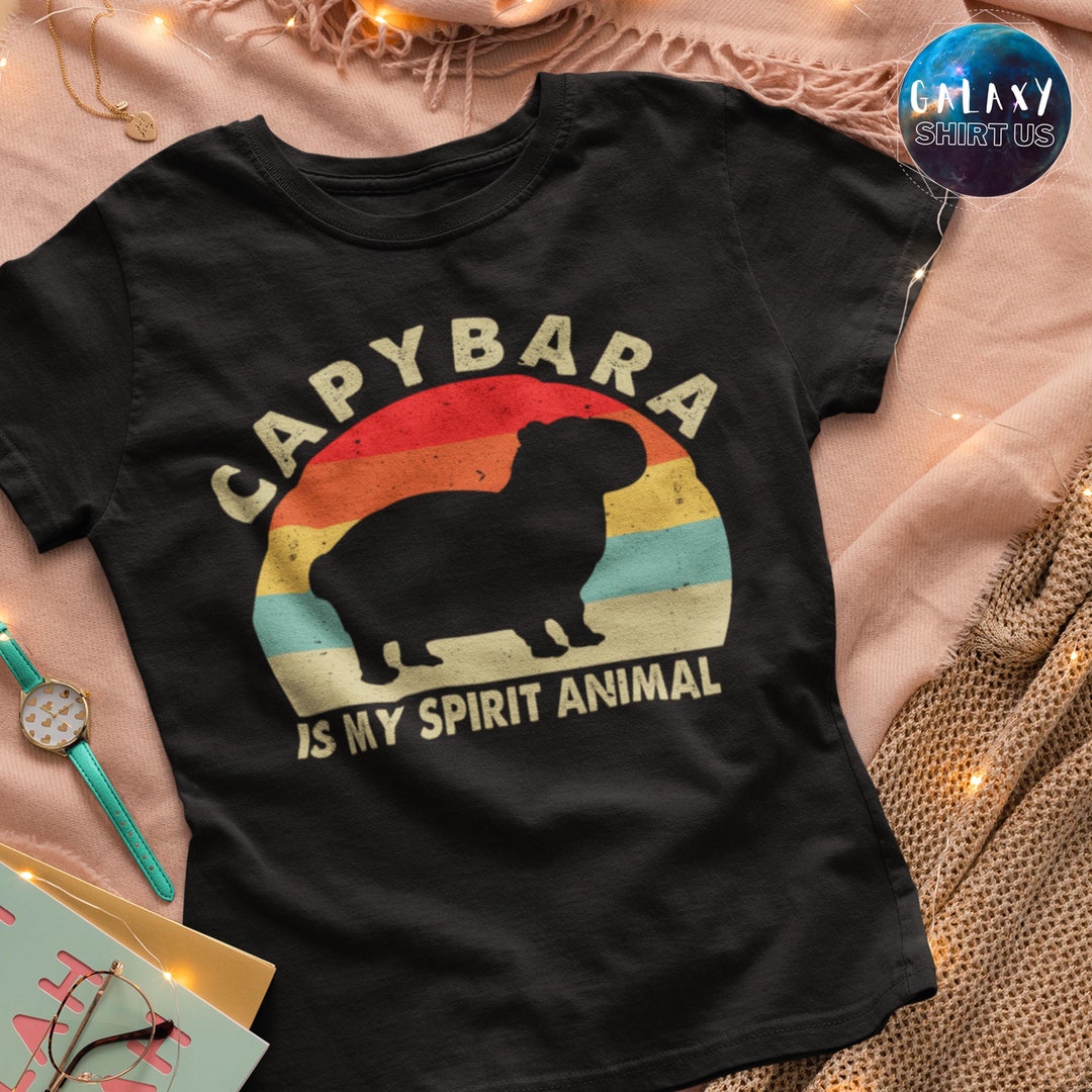 Retro Capybara Shirt, Vintage Capybara Tee, Funny Capybara Tshirt, Pet ...