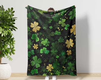 Shamrock Blanket, St. Patricks Day Gift