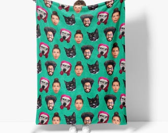 Funny Face Picture Blanket: Personalized Photo Gift