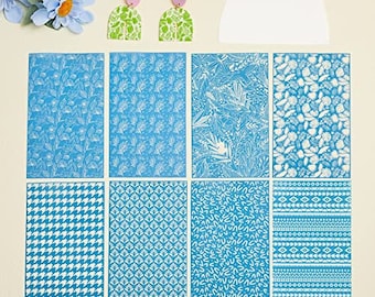Silk Screen Stencil Set for Polymer Clay, Jewelry Making, DIY Craft