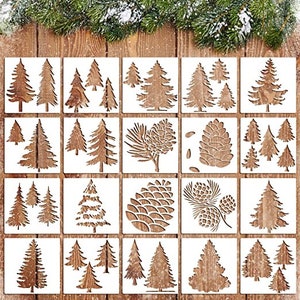 Small Pine Tree Metal Stencil for Wood Router, Painting, Wood Burning,  Pattern Making 