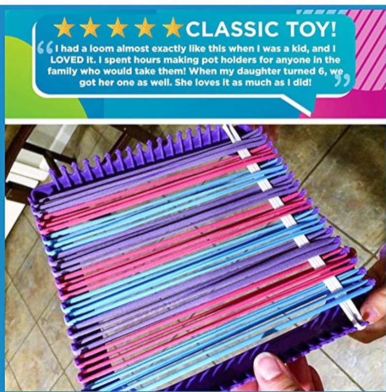 Made by Me Ultimate Weaving Loom Includes Over 380 Craft Loops & 1