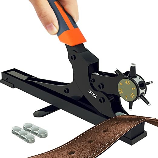 Hollow Punch Tool Leather Hole Punch for Leather Plastic Wood Watch Band  Belt Hole Punch Gasket Belt Strap Shoe Fabric Canvas Clothes 