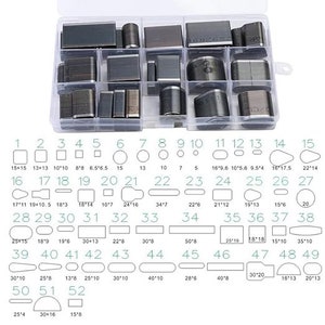 52 Shape Style Leather Hole Punch Tool for Belts, Multiple Shapes Cutter Set, Crafting Tools. Perfect for Leather Craft.