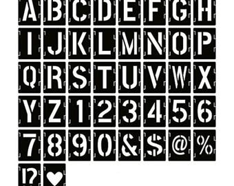 Letter & Number Stencil Set: 2" Reusable Craft Templates
