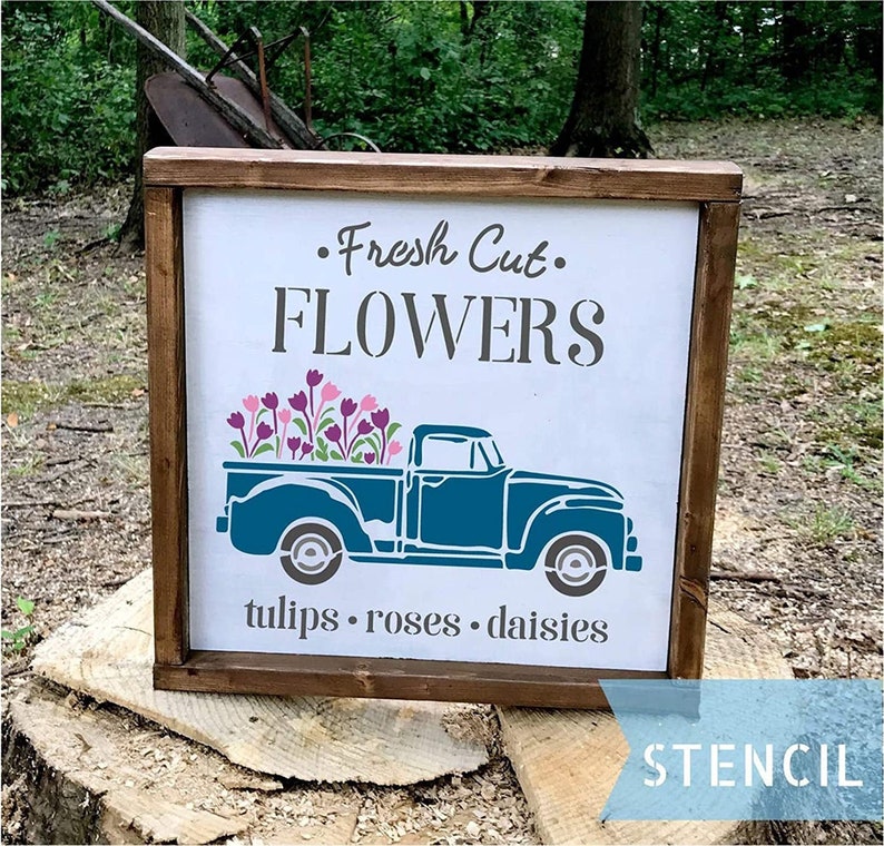 Farmhouse Stencils Farm Theme Reusable Stencils for Painting Etsy