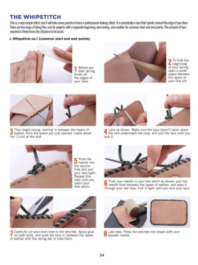 Leather Crafting Starter Book Tools, Techniques & 16 Stepbystep