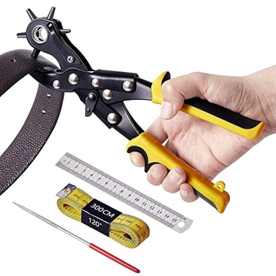 Leather Punch Tool for Belts, Shoe Straps, and Fabric: This Heavy-duty Hole  Puncher is Perfect for Leatherworking,diy Projects, and Home Use 