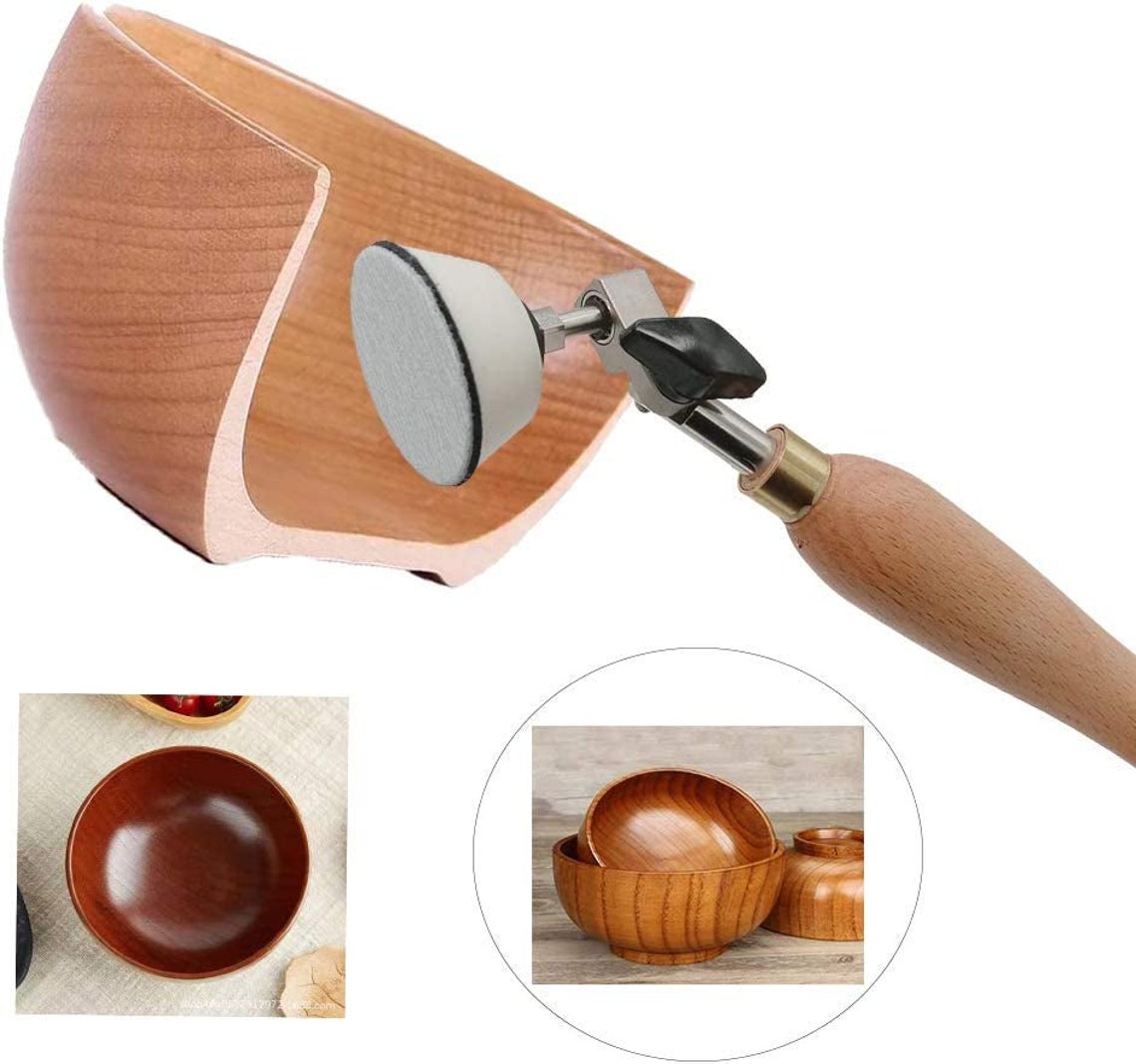 Bowl Sander, Sanding Tool for Woodworking With 2 Inch Hook & Loop