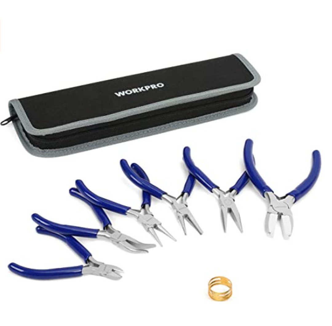 Blue WORKPRO 7piece Jewelers Pliers Set /jewelry Tools Kit With Easy Carrying Pouch Etsy